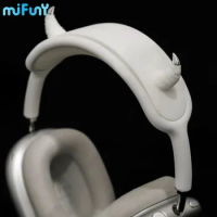 Mifuny Airpods Max Headband Cover Devil's Corner Earphone Decoration Resin Silicone Earphone Accessories Case for Airpods Max