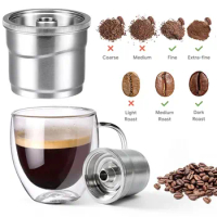 Stainless Steel Reusable Coffee Capsule Refillable Coffee Pods Espresso Coffee Filter Pod for Illy X7/Illy Y3/Illy Y5 Machine