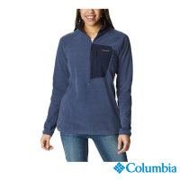 Columbia 哥倫比亞  女款-柔暖刷毛半開襟上衣-深藍 UAR58540NY/HF