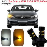 For Toyota Camry XV40 XV50 XV70 2006+ DRL Daytime Running Light&amp;Turn Signal Light lamp DRL LED Auto Light Bulbs Car Accessorie