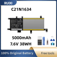 RUIXI Original C21N1634 Laptop Battery For A580U X580U X580B A542U R542U R542UR X542U V587U FL5900L FL8000U 7.6V 38WH