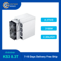 New Antminer KS3 8.5T Asic Miner Cryptocurrencies Mining KAS Miner With PSU Free Shipping