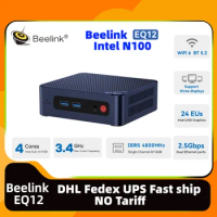 Beelink-Mini PC EQ12, Intel 12th N100, Windows 11, DDR5, RAM 8G/16GB SSD, 500GB, Gaming Pc, office gamer, nuevo