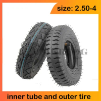 Size 2.50-4 Tire Inner Tube 60/100-4 Tyre Out Tire for Gas &amp; Electric Scooter Bike Metal Valve TR87 Scooter Wheelchair Wheel