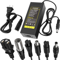 54.6V 2A Fast Charger 7 in 1 Plugs Universal for 48V 13S Lithium Batteries Pinkind 48V Li-ion Batter
