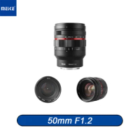 MEKE 50mm F1.2 Full Frame Wide Aperture Manual Focus Lens for Sony E Mount Nikon Z Mount Canon EF/RF L Mount Cameras