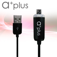 a+plus micro USB LED偵測發光充電/傳輸線(ACB-03)