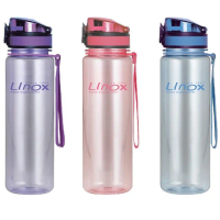 【LINOX】強力彈蓋太空瓶 1000ml-3入組(運動水壺/提袋水瓶/主體Tritan材質)
