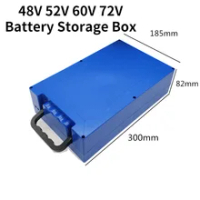 48V 52V 60V 72V 20Ah 12Ah Lithium Battery Storage Box 18650 Li-Ion Pack Cell Housing Case Shell Holder DIY EV eBike E-Bike ABS