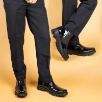 Sepatu PDH Kulit Kilap Asli Kilap Navy Kilap Army 86 Hitam Shoes Boots