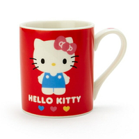 小禮堂 Hello Kitty 陶瓷馬克杯 220ml (紅站立款)