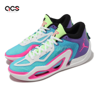 Nike 籃球鞋 Jordan Tatum 1 PF Wave Runner 藍 紫 男鞋 棕梠樹 FV0171-400