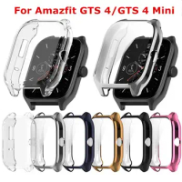 Protective Case For Amazfit GTS 4 Smart Watch Bumper Full TPU Screen Protector Watch Case For Amazfit GTS 4 Mini Cover Shell