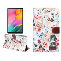 Tablet Coque For Samsung Tab A7 Lite Case 2021 SM-T225 T220 Funda Wallet Flower Shell For Galaxy Tab A7 Cover 2020 SM-T500 Caqa