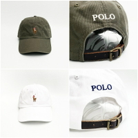 美國百分百【全新真品】Ralph Lauren 帽子 休閒 配件 RL 彩馬 POLO 棒球帽 卡其/白色 CQ54