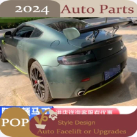 Suitable For Aston Martin Tail Wing Modification DB11 Perforated Installation Carbon Fiber Textured Aluminum Bracket
