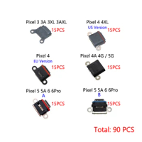 90PCS For Google Pixel 3 3A 3XL 3AXL 4 4A 4G 5G 5 5A 6 6Pro USB Charging Dock Charge Socket Port Jack Connector