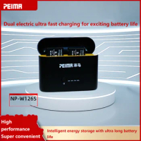 PEAMA PM-W126S 10000mah Camera Battery Charger for Fujifilm XT3 XT30 XT2 XS10 XT20 XT100 X100F XA7 XA5,Built in Battery Charging