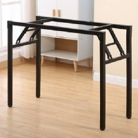 桌腿支架 A折疊桌腳架子簡易桌子腿課桌架辦公桌架彈簧架對折桌子腿支架鐵『CM46393』