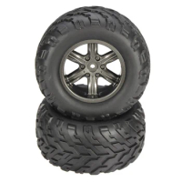 2PCS Tyres With Sponge 9115 2.4GHz Car Spare Parts Tyres With Sponge 15-ZJ01 Plastic&amp;Rubber Wheel