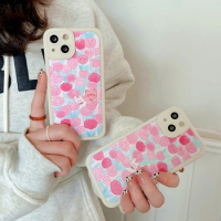 Cute Bunny pink Flower Rabbit Cover For Apple IPhone 13 12 Mini 11 Pro XS MAX XR X 8 7 6S 6 Plus SE Phone Case