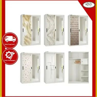 Lemari Pakaian Besi 2 Pintu Sliding 120 LSB LSB 120 Skema