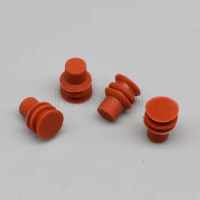 100/200/500 Pcs Red OD 5.2mm H 6.7mm Dummy Super Wire Seals Automotive Plug Blind Cable Rubber Seal For Auto Connector