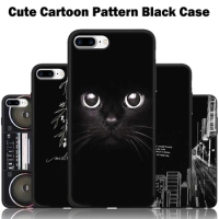 Silicone Phone Case For Apple iPhone 7 8 Plus Cute Cat Dogs Cartoon Pattern Soft Back Cover For iPhone7 iPhone8 Plus 8Plus 7Plus