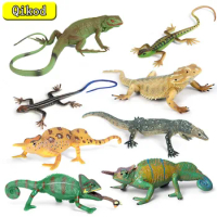 Children's Simulation Animal Prank Snake Lizard Chameleon Sorpion Centipede PVC Movable Model Kids Collection Toy Gift