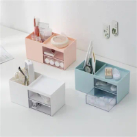1PC Desktop Storage Box Cosmetic Drawer Storage Box Plastic Organizer for Jewelry Stationery