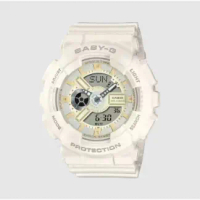 【CASIO】BABY-G 白巧克力時尚雙顯腕錶BA-110XSW-7A