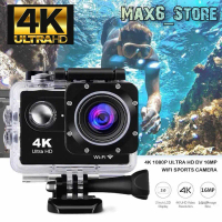 กล้องแอคชั่น, WiFi Ultra HD 4K, เครื่องบันทึกวิดีโอลึกลับใต้น้ำ 30M, กันน้ำ Go Pro Camcorder, 16MP, 