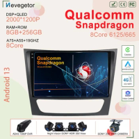 Android 13 Qualcomm snapdragon For Mercedes Benz E-class W211 E200 E220 E300 E350 E240 E270 E280 CLS CLASS W219 Car radio stereo