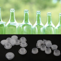 10PCS Home Brew Beer Bottle Stopper Home Brew Wine Bottle Caps Stoppers Plastic Plug Kitchen Bar Tool Glass Saver Sealer
