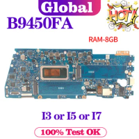 KEFU Notebook B9450F Mainboard For ASUS ExpertBook B9 B9450 B9450FA Laptop Motherboard I3 I5 I7 10th Gen 8GB/RAM MAIN BOARD