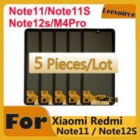 5 PCS OLED LCD For Redmi Note 11/ Note11S Display Full Assembly For Redmi POCO M4 Pro Note12S Touch Digitizer Screen Repair