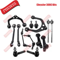 14 Pieces Front Axle Suspension Control Arm Ball Joint Stabilizer Link Tie Rod End Kits For Chrysler 300C DODGE CHARGER 2WD 11-