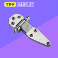 304 Stainless Steel Large HingesLoad-Bearing Diamond Folded Hinge For Vehicle Compartments Industrial Machinery Cabinet Doors