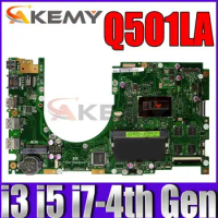 Q501LA with 4GB RAM i3-4th Gen i5-4th Gen i7-4th Gen CPU Motherboard for ASUS Q501 Q501L Q501LA Laptop Motherboard Mainboard