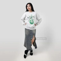 MARDI MERCREDI FRUIT GREEN OATMEAL SWEATSHIRT