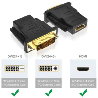 [Bi-direction] 1080P Gold Plated HDMI to DVI Adapter Converter For HDTV Laptop