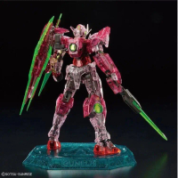 YHJG ประกอบรุ่น HG144 Gundam 00 เมคคา ควอนตัม ยูนีคอร์น การตื่นรู้ สีแดงสามสี โปร่งใส รุ่น OOQ
