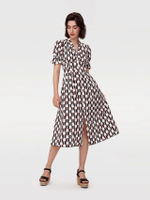 ชุดกระโปรง DVF ERICA DRESS MAYPOLE สี BLACK