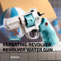 Revolver Water Gun High-pressure Full Automatic Shooting Toy Gun ZP5 Pistol Outdoor Beach Toy Mini Water Gun for Kid Summer