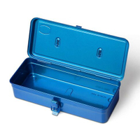 【Trusco】經典單層工具箱（大）-鐵藍 T-350 質感收納文具控的必收