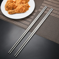 沃達美304不銹鋼筷公筷加長加大油炸筷子防滑中空防燙油炸長筷