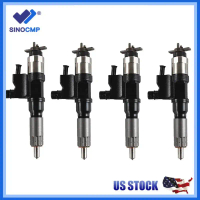 Bộ 4 Bộ phun nhiên liệu 4HK1, 5.2L 095000 5471 8 98151837 0 086547479165 cho động cơ diesel Isuzu NP