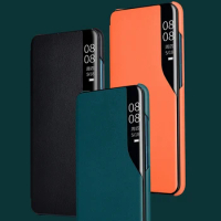 redme note10 pro case flip leather cover for xiaomi redmi note 10 pro note10pro smart window view magnetic phone book stand case