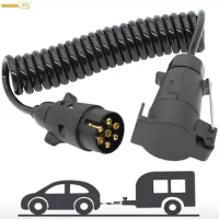 3M 7 Pin Towing Trailer Light Board Extension Cable Lead Male To Female Wire Plug Socket Extension Cord Wiring Car Accessories