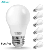 E26 LED Bulb Light 5W Lamp A15 Equivalent 40W 5000K Daylight Warm 2700k Replace for Ceiling Fan Refrigerator Appliance 6Pack
